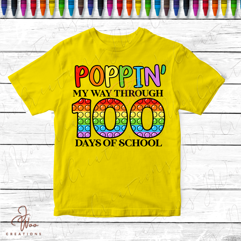 Poppin Thru 100 Days Tee