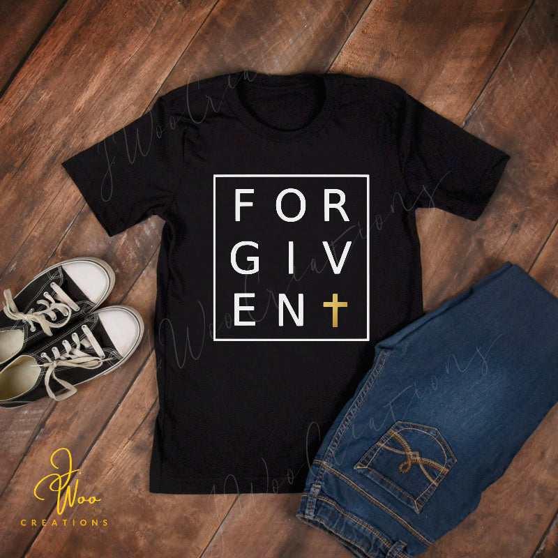 Forgiven Tee with Cross