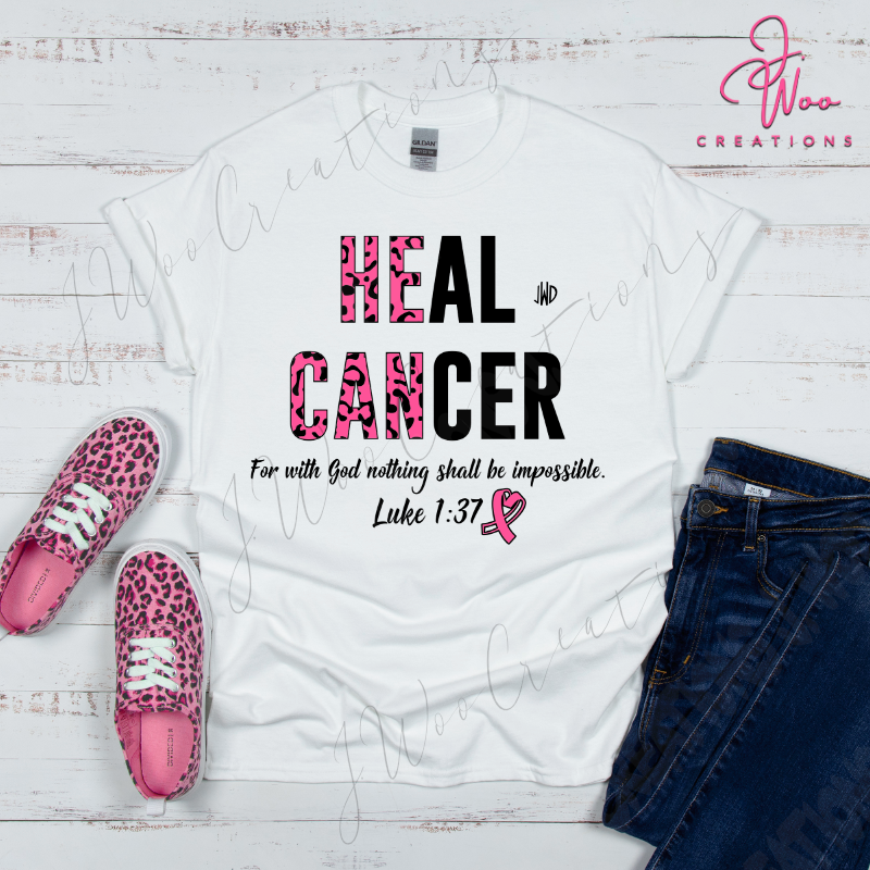 Heal Cancer (Leopard) w/ Scripture Tee