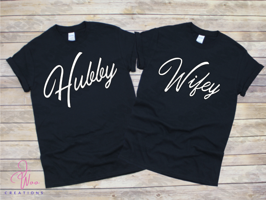 Hubby & Wifey Matching Tees