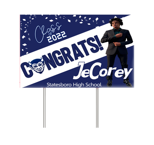 Graduation Yard Sign w. Stand