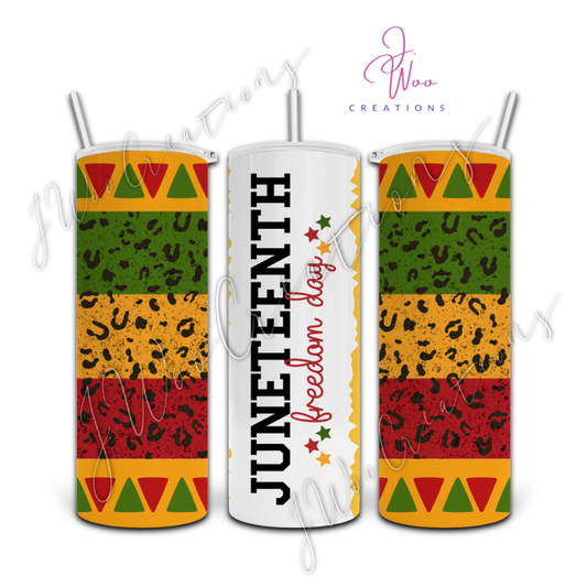 20 oz. Stainless Steel Tumbler - Juneteenth Freedom Day