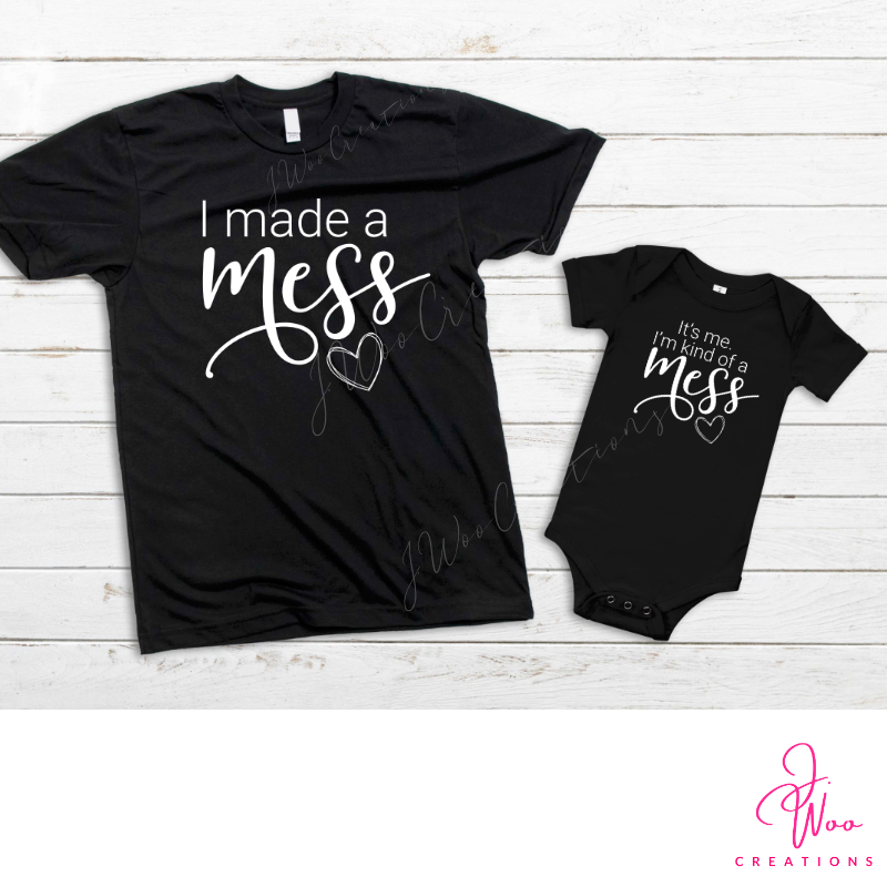 Mommy & Me Mess Matching Tee