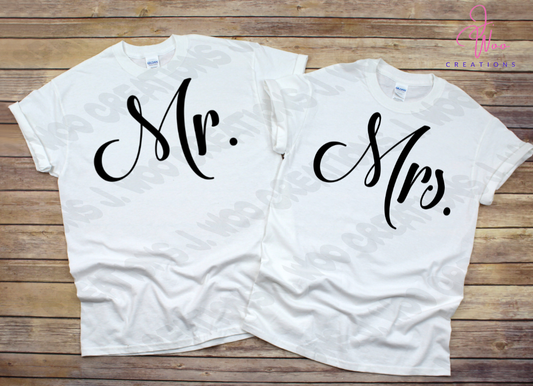 Mr. & Mrs. Couples Tee