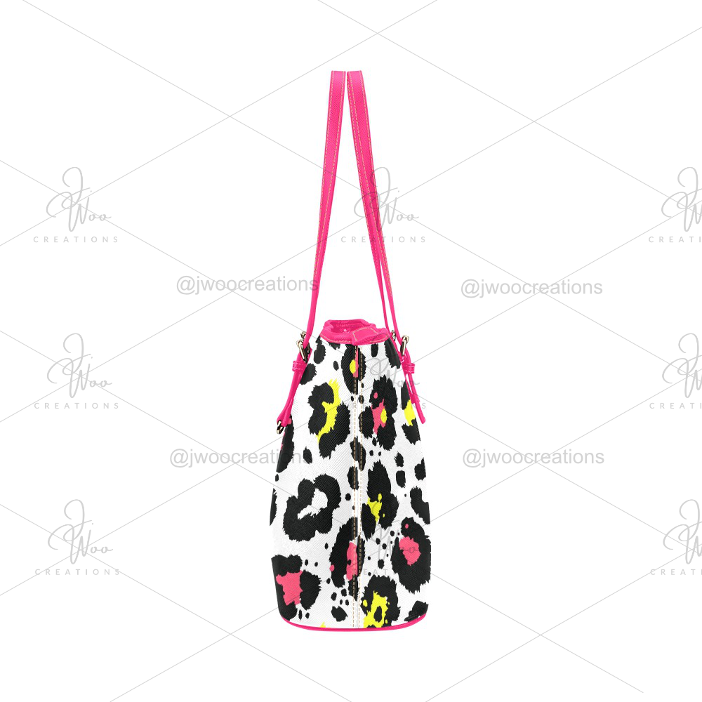 Colorful Leopard Tote Bag