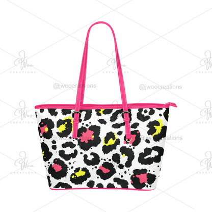 Colorful Leopard Tote Bag