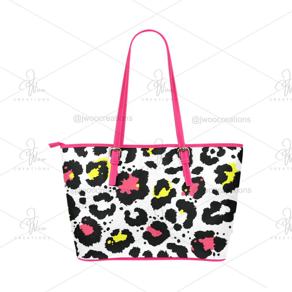 Colorful Leopard Tote Bag