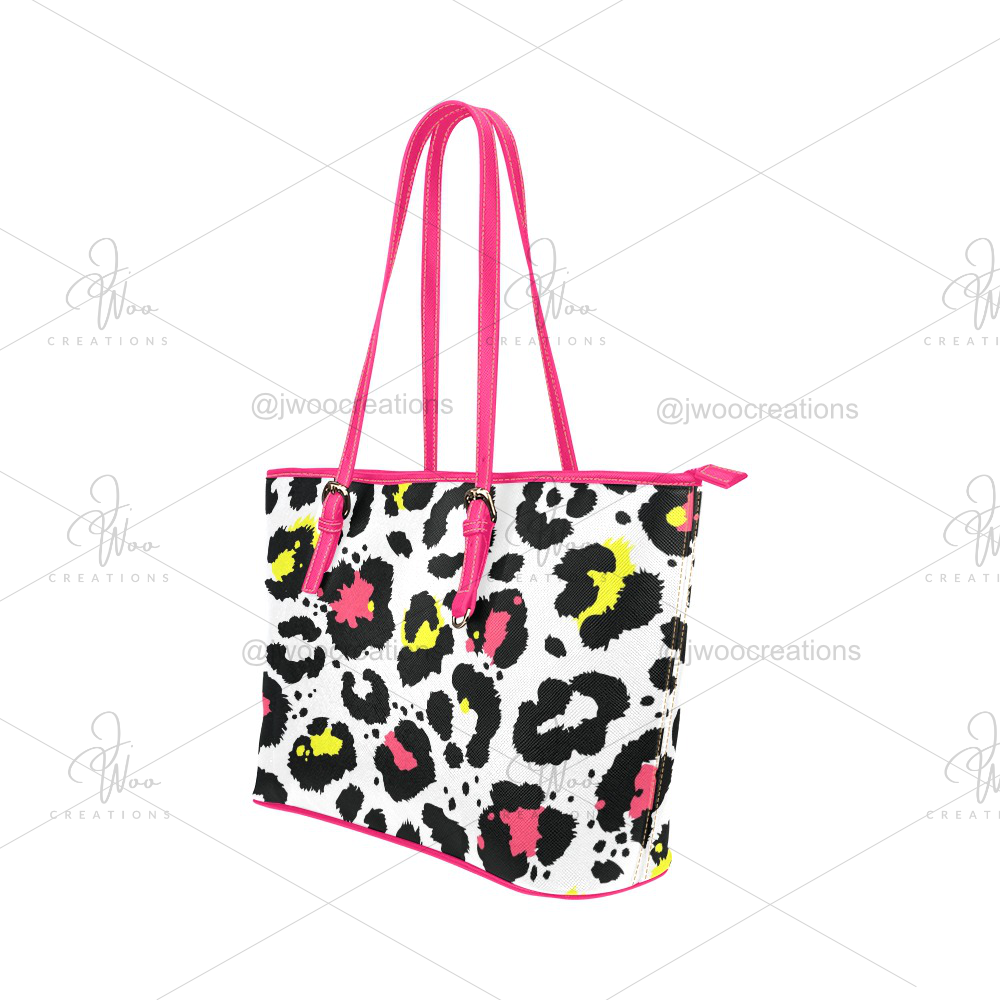 Colorful Leopard Tote Bag