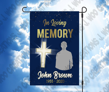 In Loving Memory Garden Flag